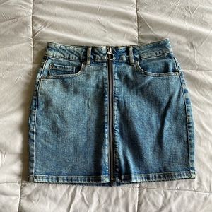 Garage denim jean skirt